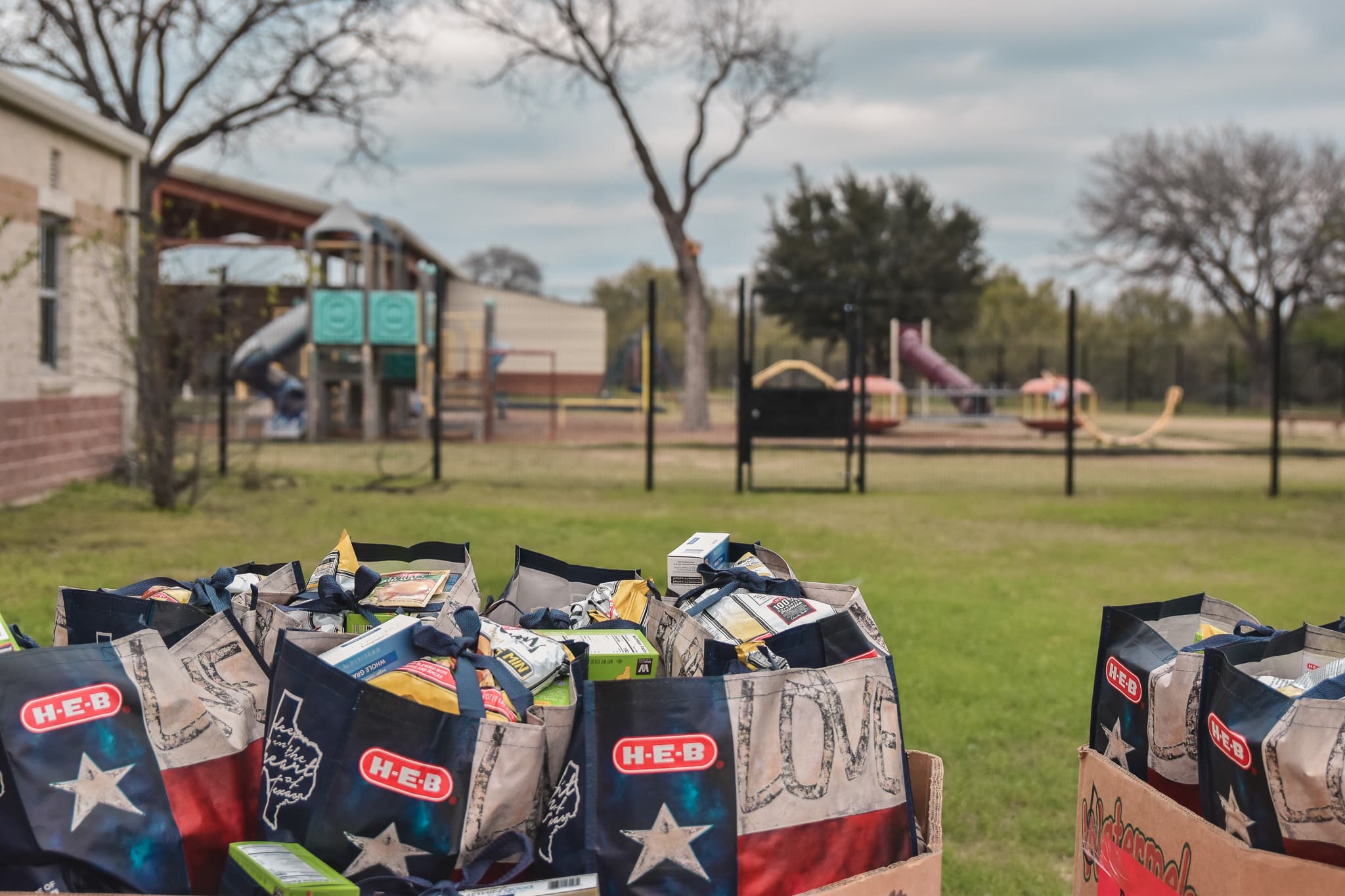 Spirit of Giving volunteers providing support